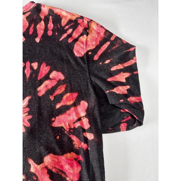 Reworked Carhartt Spiral Reverse Dyed Long Sleeve T-Shirt Black Pink Large K126 - Picture 14 of 15